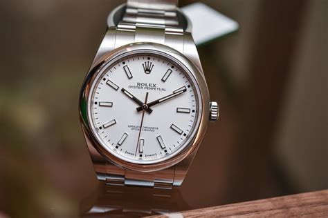 rolex perpetual 39mm white leather|Rolex oyster perpetual price.